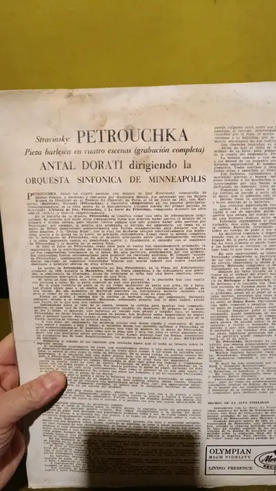 Vinilo Petrouchka de Stravinsky - miniatura 2