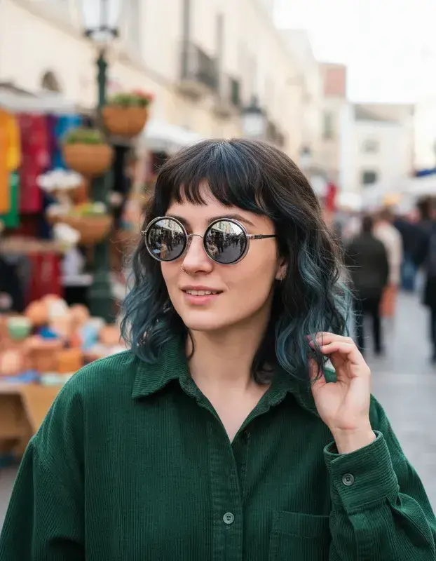 Gafas de sol estilo aviador con marco metálico - 3