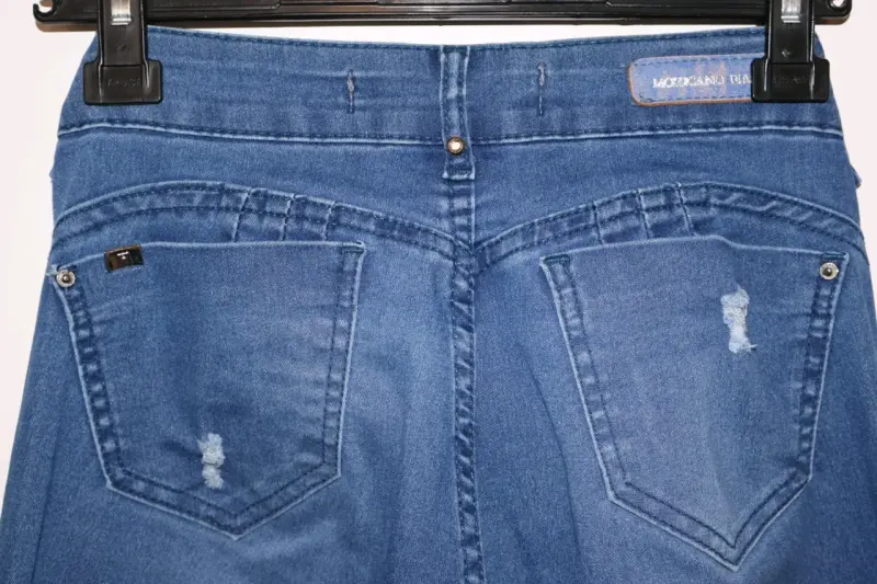 Jeans azul desgastados para mujer - 3
