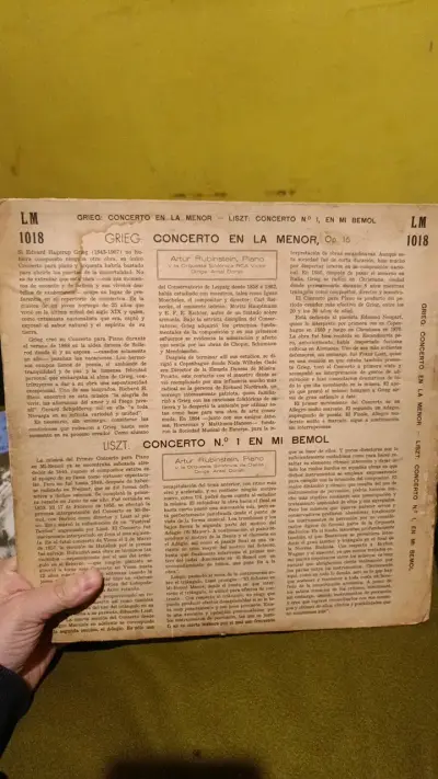 Vinilo clásico Liszt y Grieg RCA Victor - miniatura 2