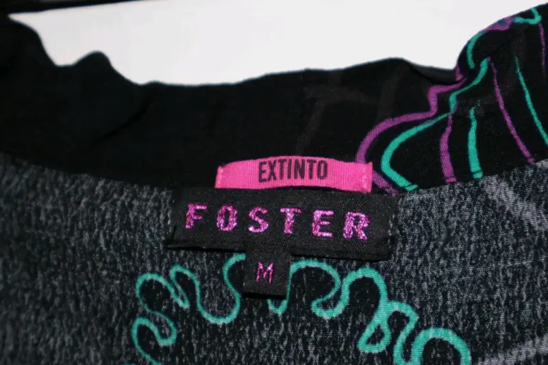 Kimono floral negro Foster - 2