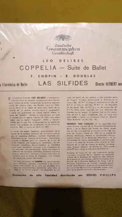 Vinilo Coppelia Suite de Ballet - Herbert von Karajan - miniatura 2