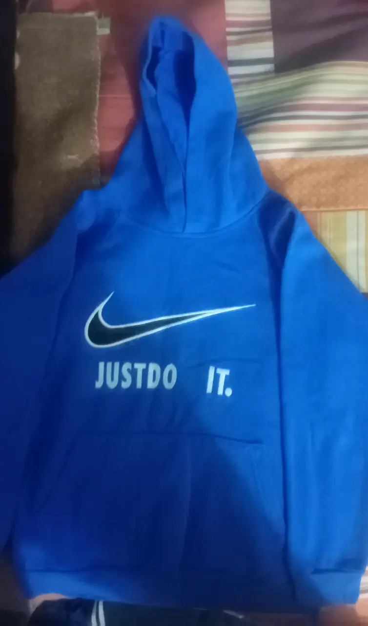 Polerón azul con capucha Nike Just Do It