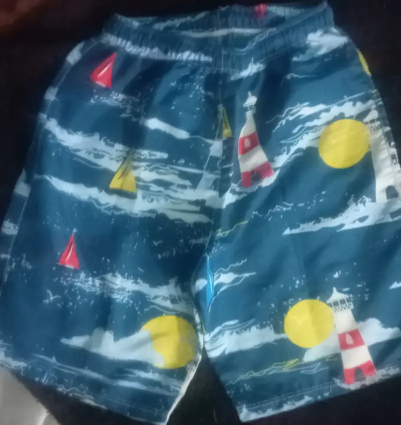 Shorts de baño estampados con diseño náutico