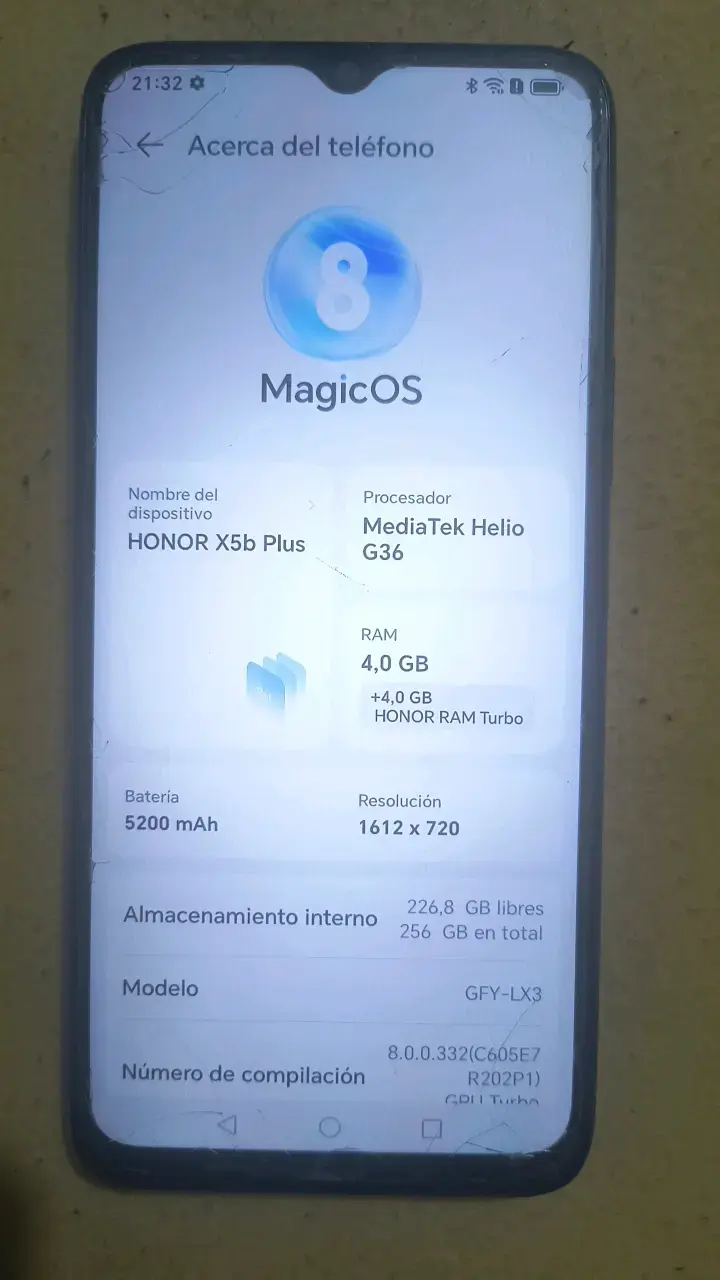 Smartphone honor x5b plus 256 GB 4+4 ram - 4