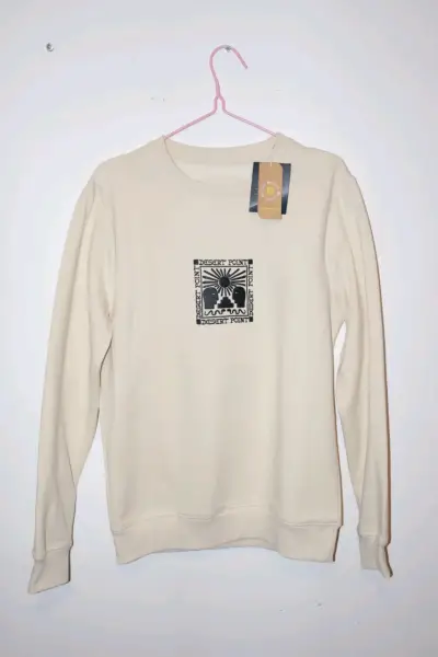 Polerón beige con diseño Desert Point - miniatura 1