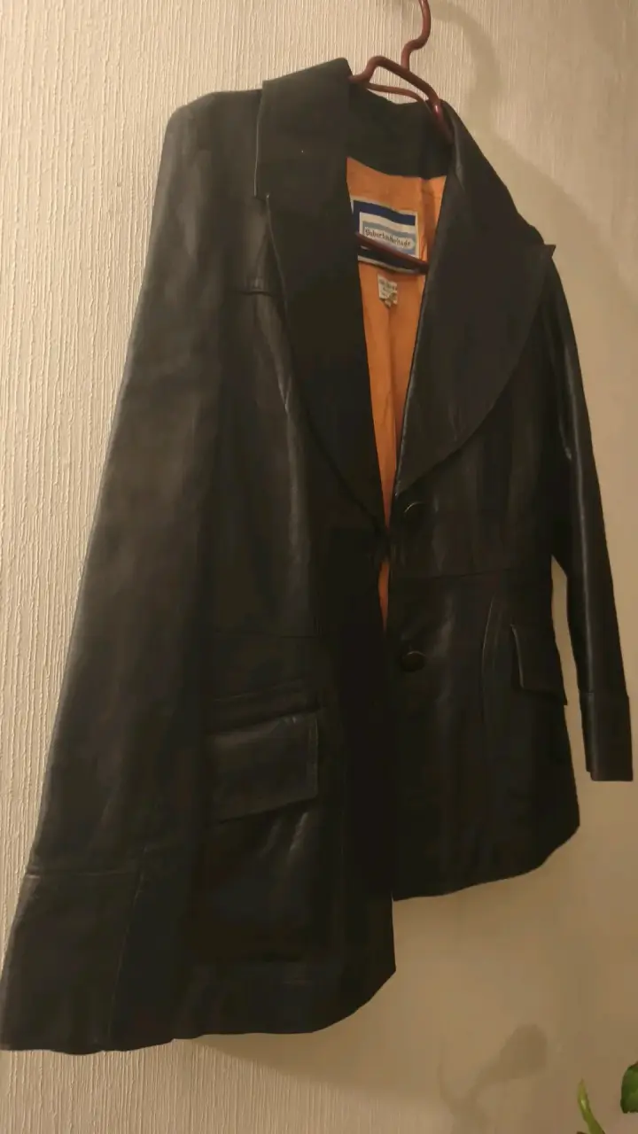 Chaqueta de cuero negra Suburban Metro - 4