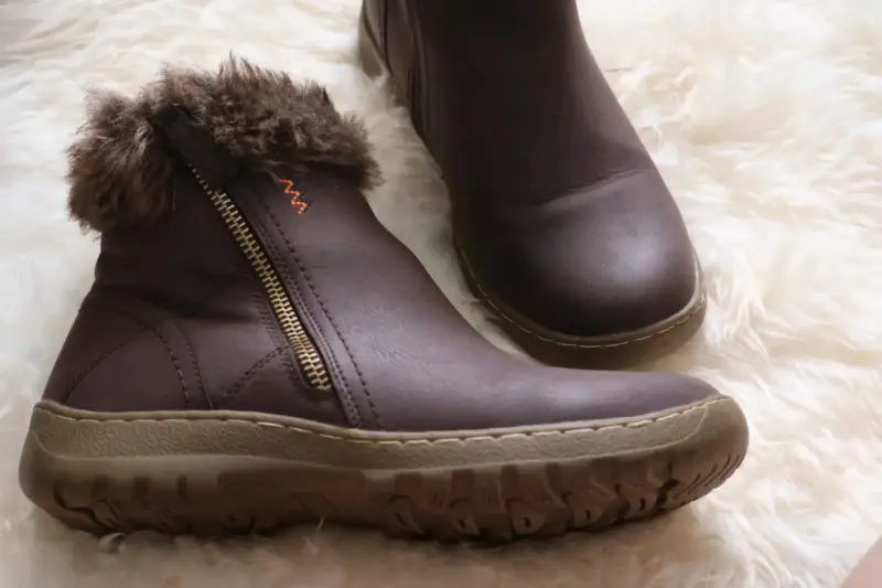 Botas de invierno marrones con forro de piel - 2