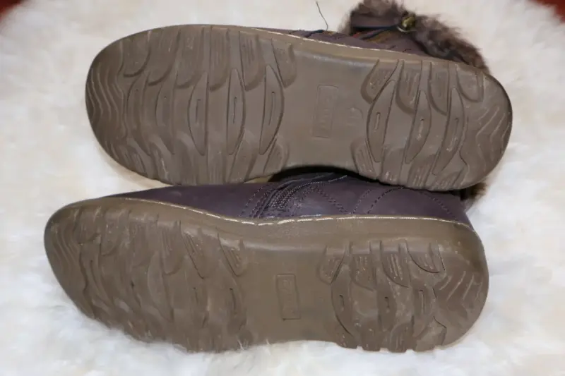 Botas de invierno marrones con forro de piel - 4