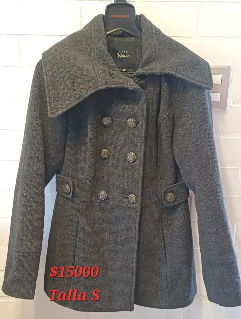 Abrigo gris mujer Gate talla S