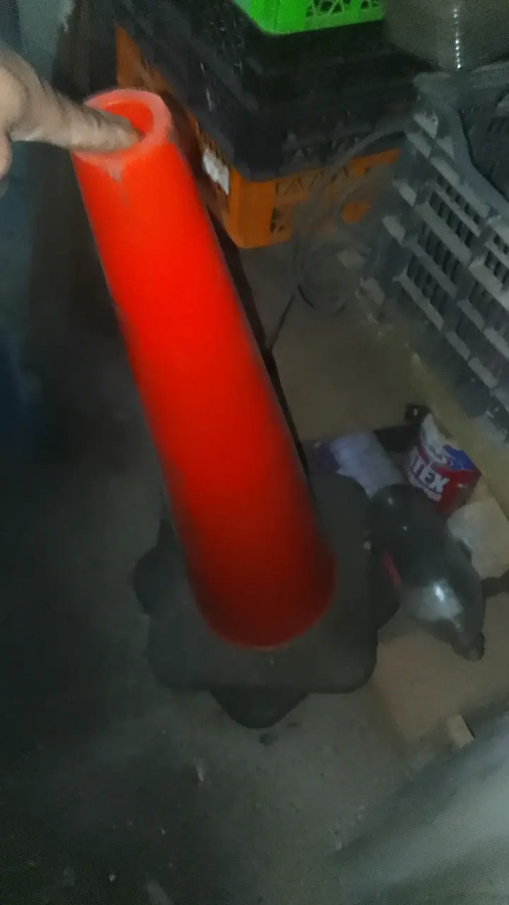 Cono de seguridad naranja dos unidades