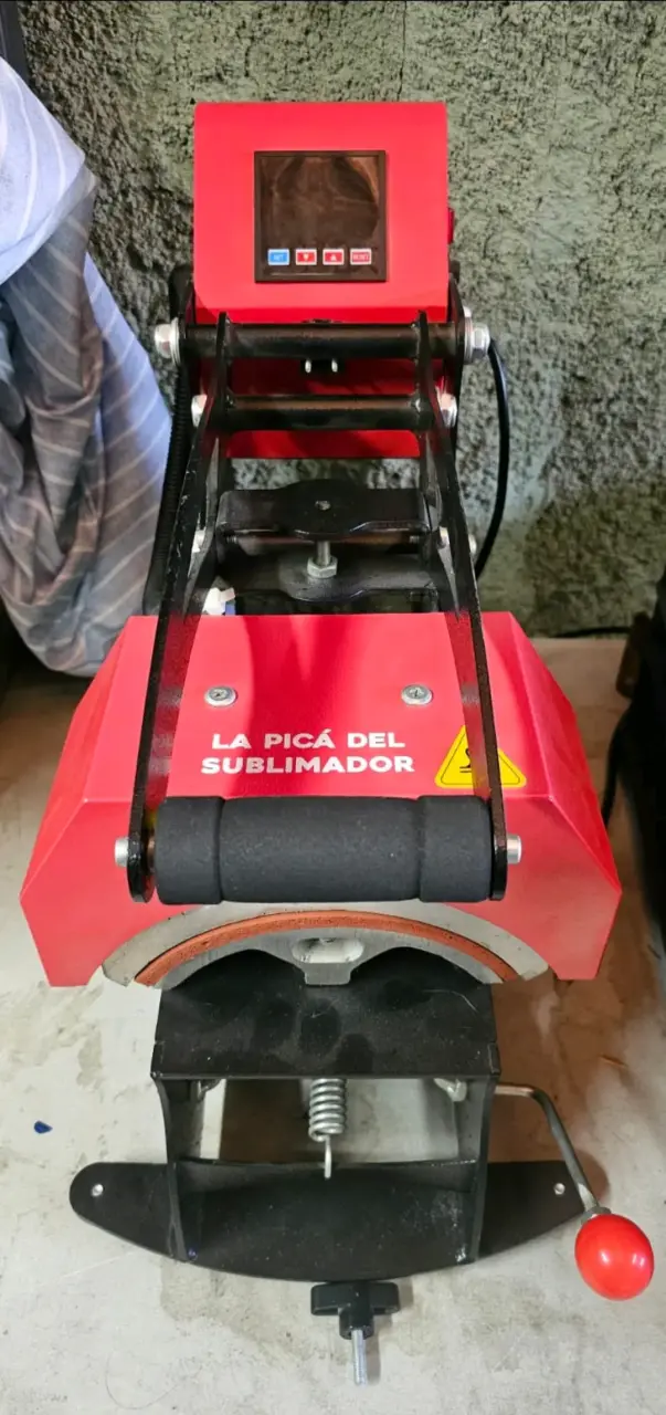 Prensa térmica para sublimación roja - 1