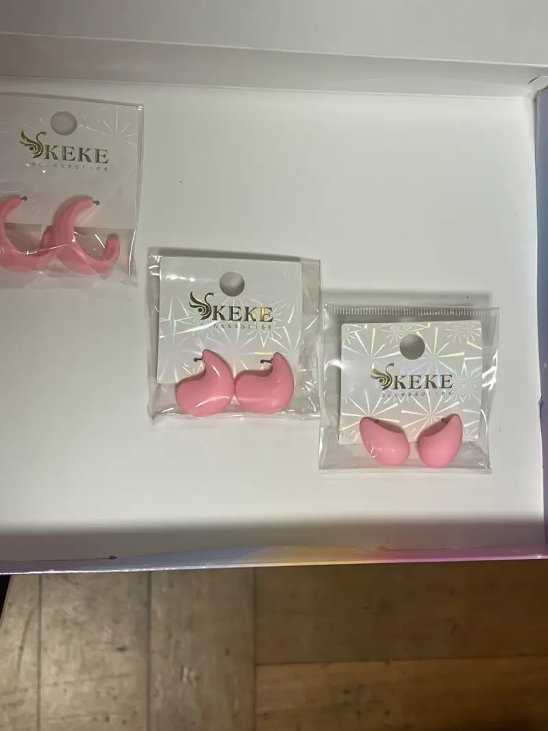 aros rosados KEKE