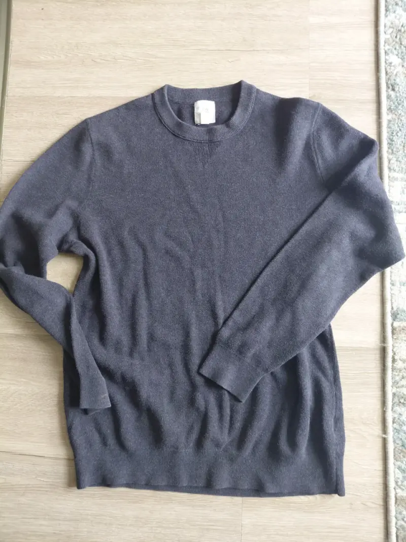 Suéter gris oscuro hombre talla M - 1