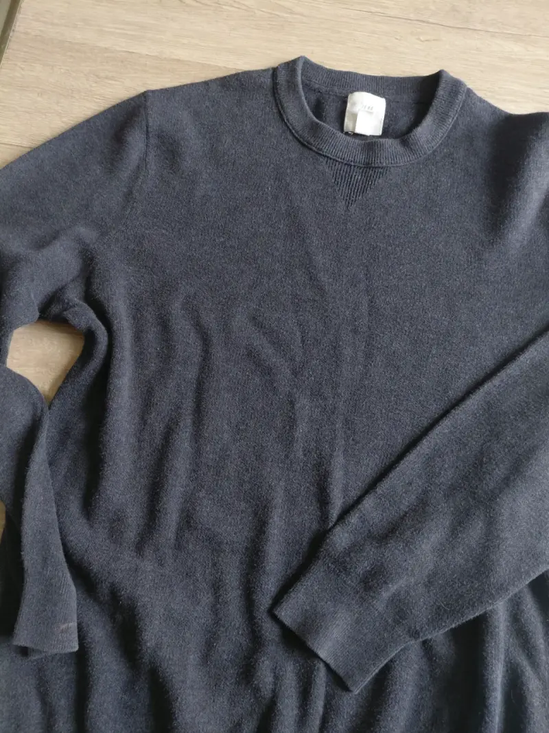 Suéter gris oscuro hombre talla M - 2
