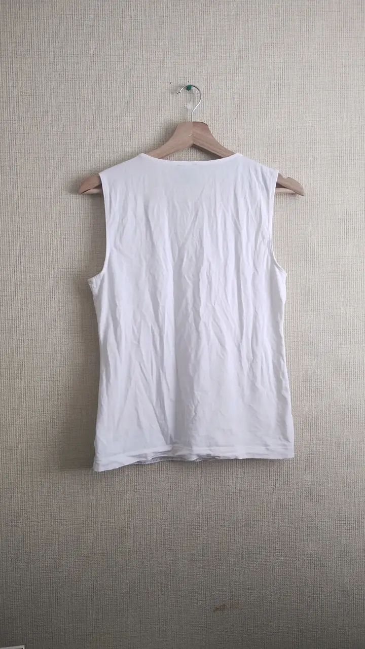 Blusa sin mangas blanca de encaje - 2