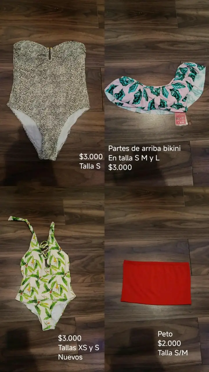 Trajes de baño variados