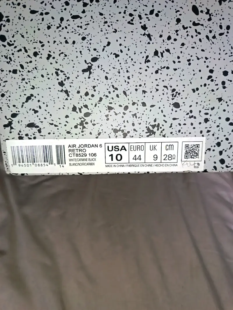 jordan 6 carmine 2021 OG - 5