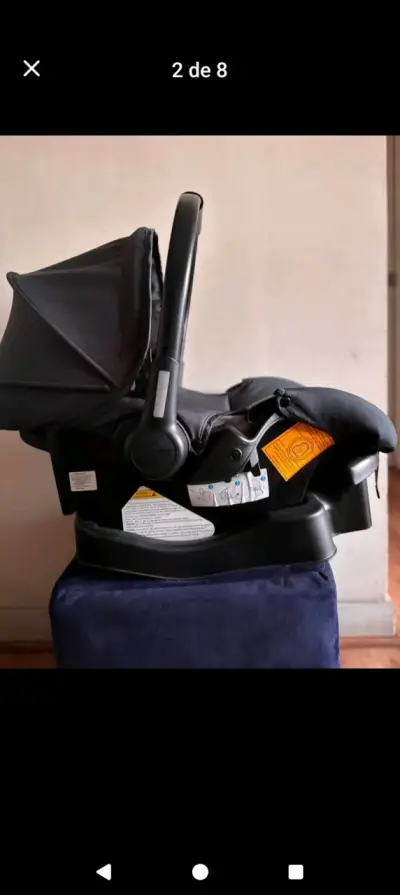 Silla de auto para bebé Bebesit negra - miniatura 2
