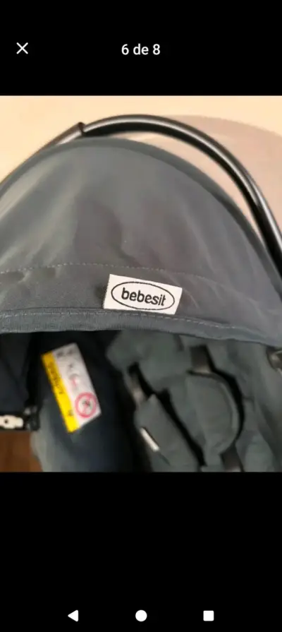Silla de auto para bebé Bebesit negra - miniatura 4
