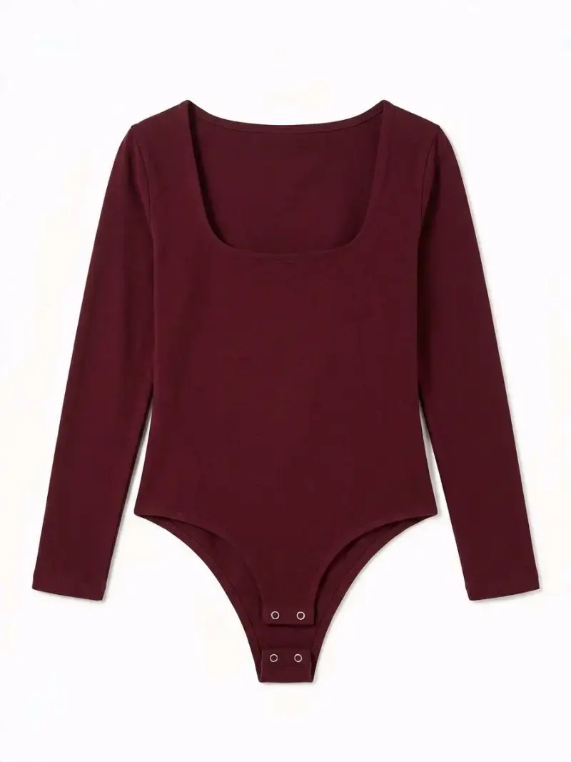 Body burdeos de manga larga - Talla S - 1