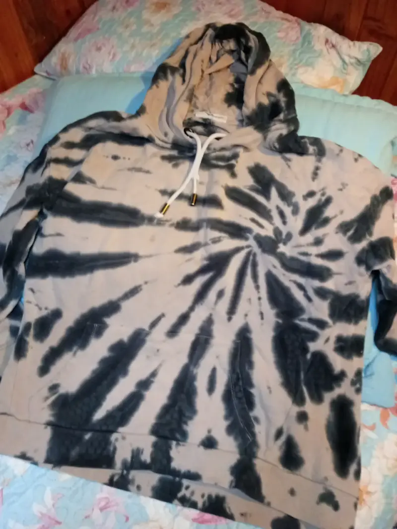 Polerón con capucha tie-dye unisex - 1