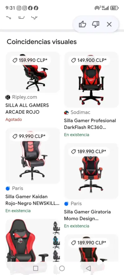Silla gamer All Gamers roja y negra - miniatura 6