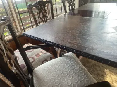 Mesa de comedor de madera clásica - miniatura 3