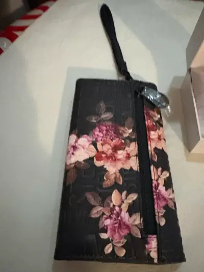 Billetera Steve Madden floral negra - miniatura 5