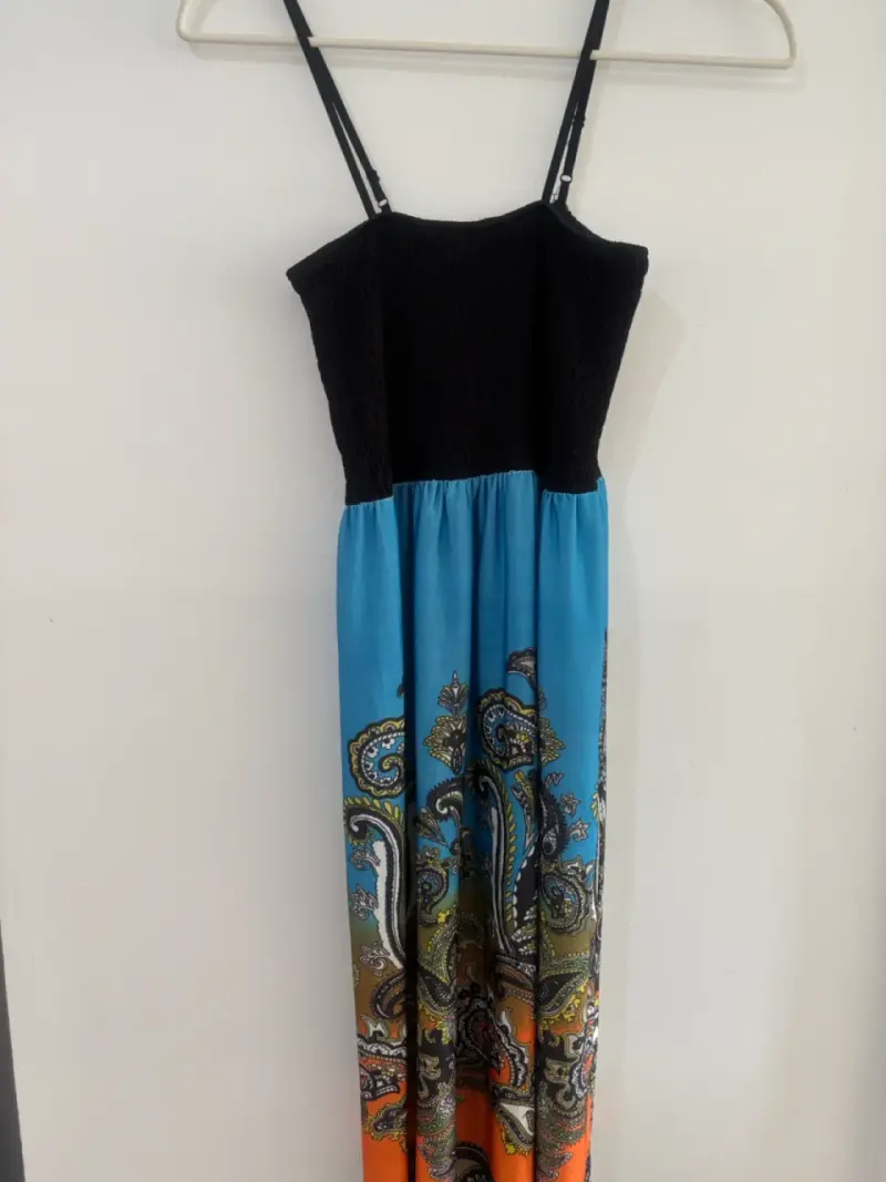 Vestido largo estampado bohemio