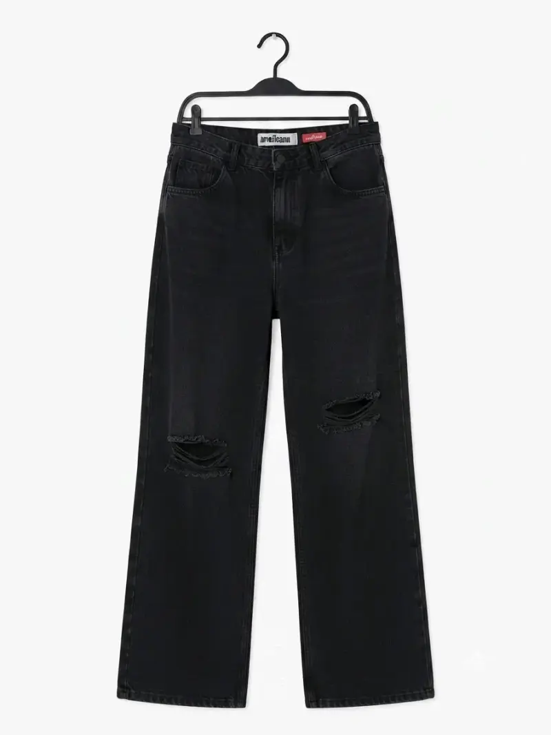 Jeans negros desgastados Americanino - 1