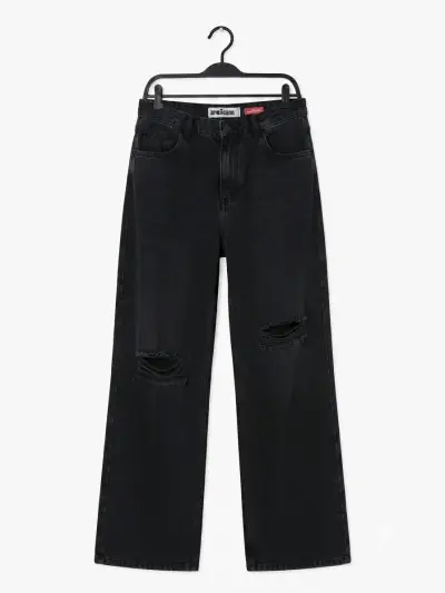 Jeans negros desgastados Americanino - miniatura 1