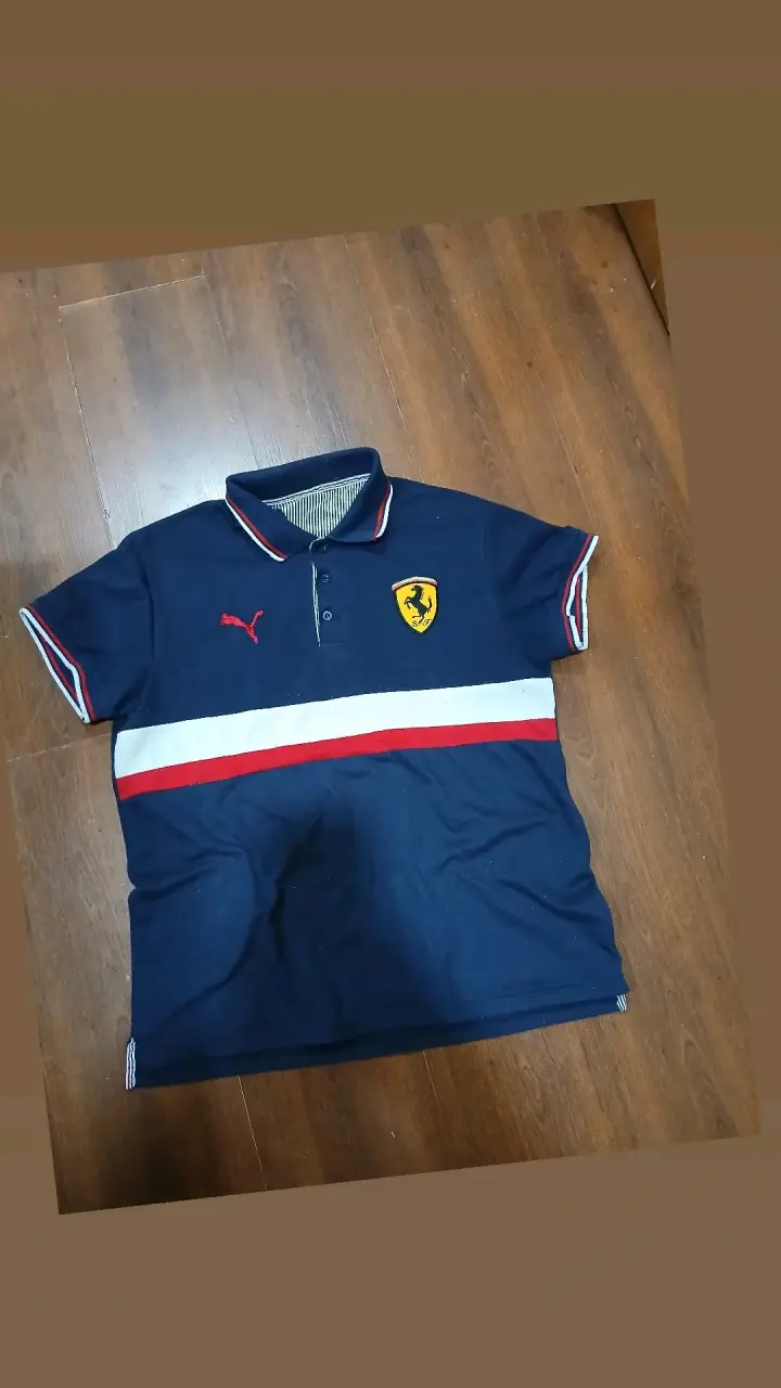 Polera pique azul y polera pique roja Puma Ferrari - 1
