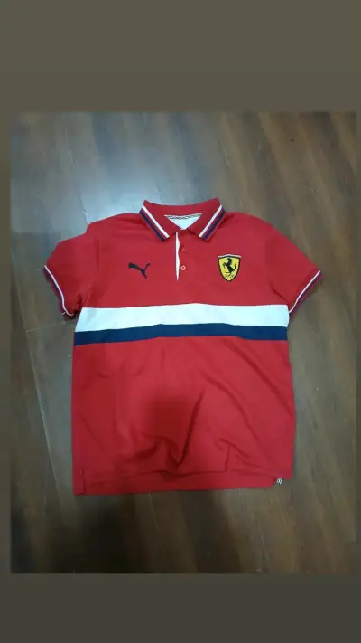 Polera pique azul y polera pique roja Puma Ferrari - miniatura 2