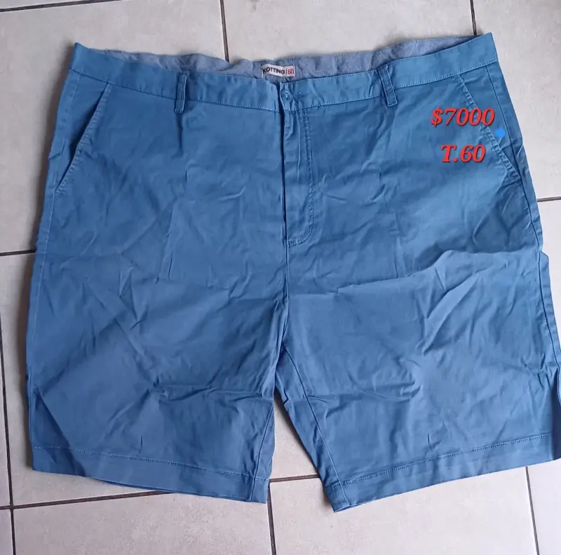 Bermudas azules talla 60 para hombre