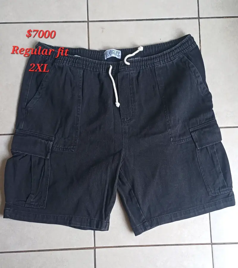 Bermudas negras cargo Yearcliff 2XL