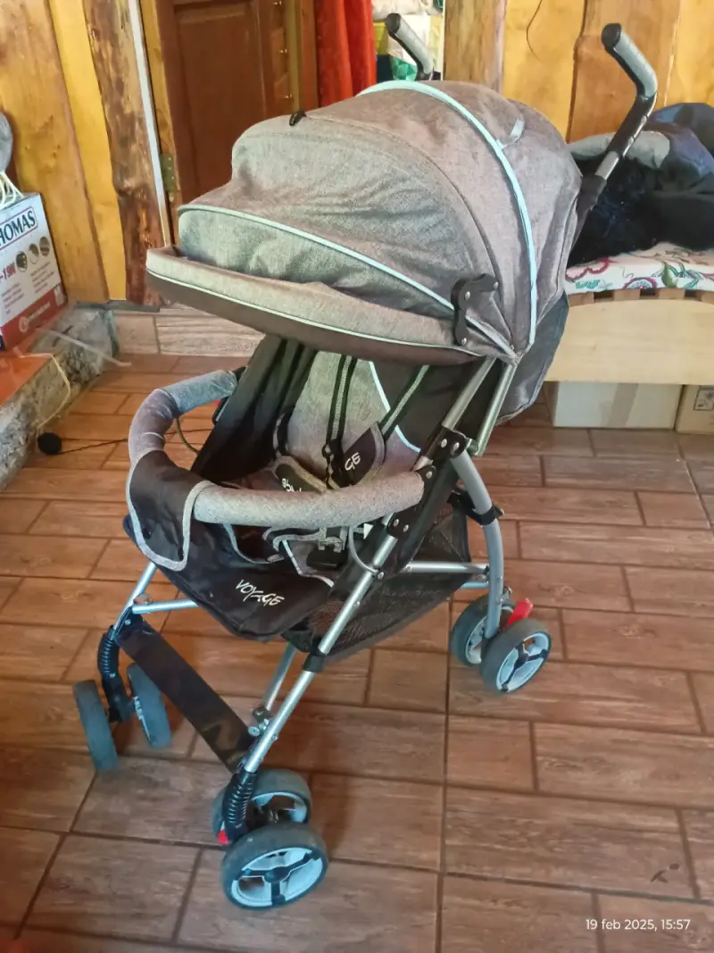 Coche de bebé plegable Voyage gris - 5