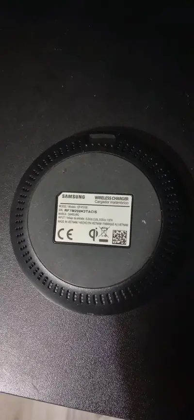 Cargador inalámbrico  samsumg rápido negro - miniatura 2