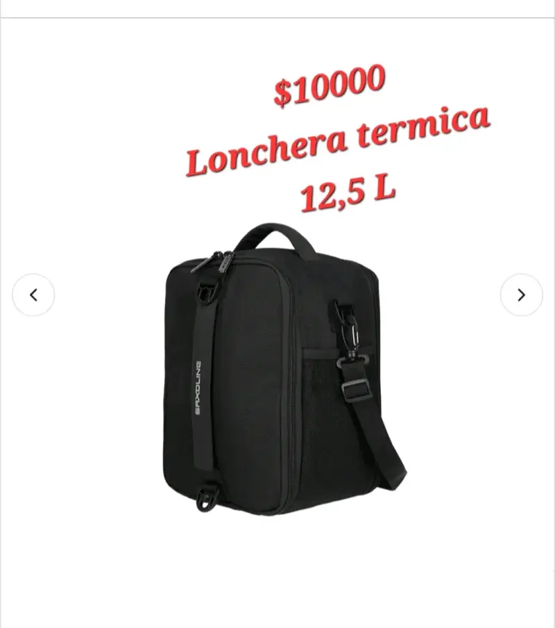 Lonchera térmica negra 12,5L saxoline