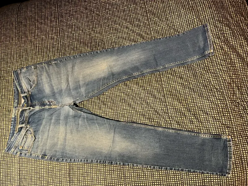 Jeans azul oscuro para hombre, talla 46