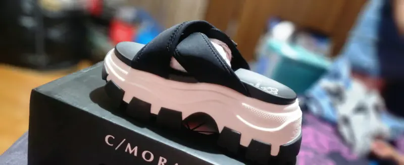 Sandalias plataforma negras C/Moran talla 35 - 2