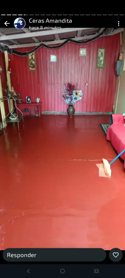 Cera Acrílica  Rojo Intenso, bidón de 5 litros - miniatura 2
