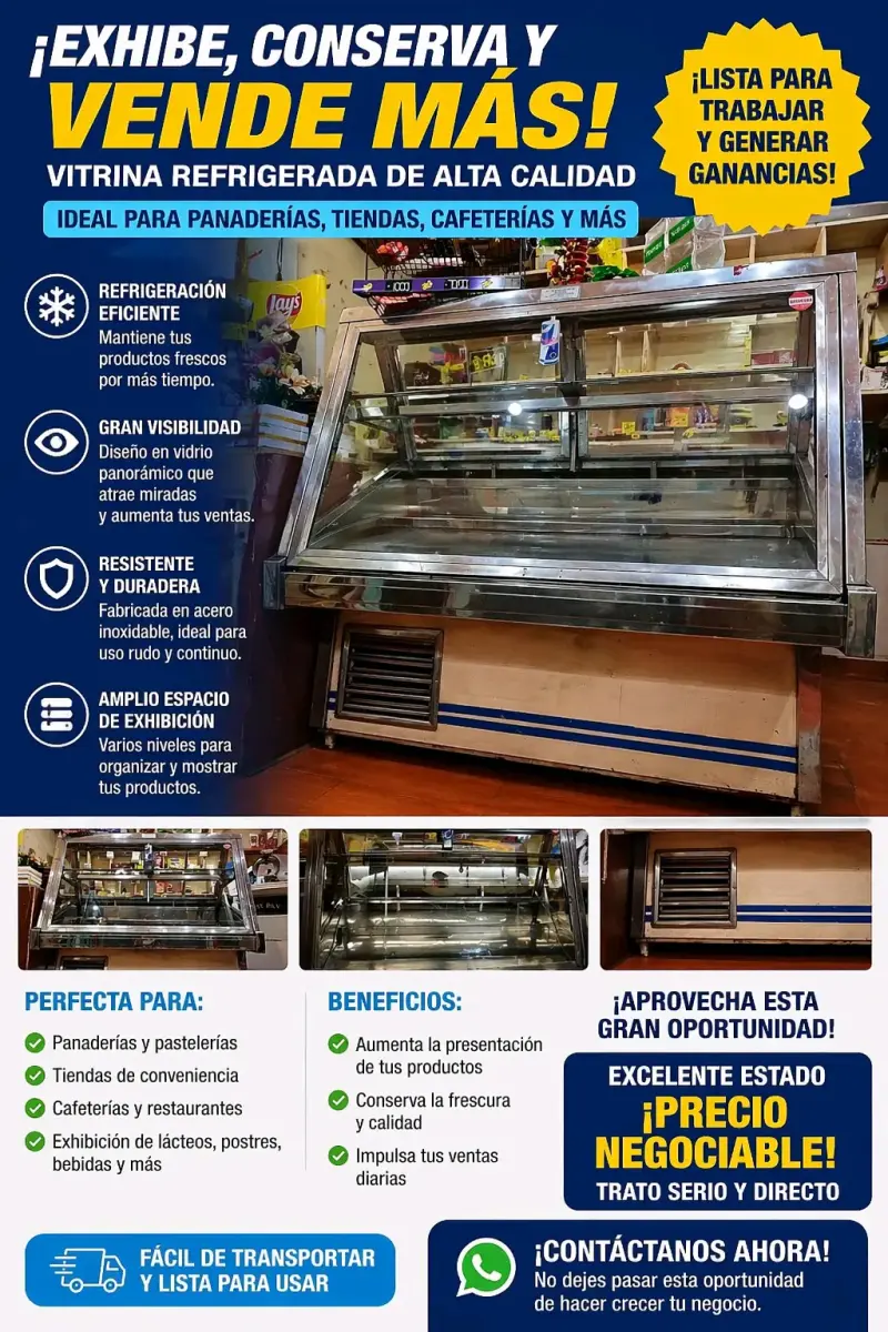Vitrina refrigerada de alta calidad