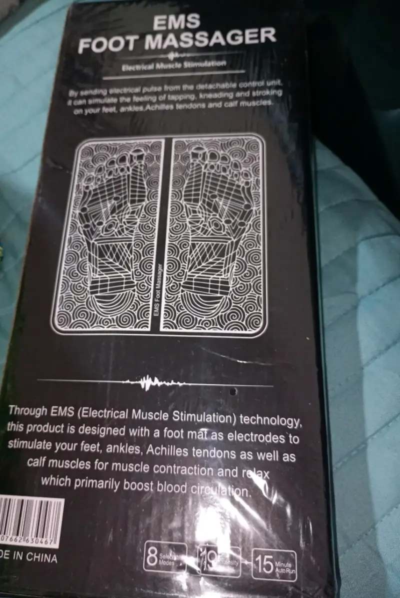 Masajeador de pies EMS con estimulación eléctrica