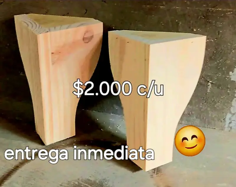 Patas de madera para muebles