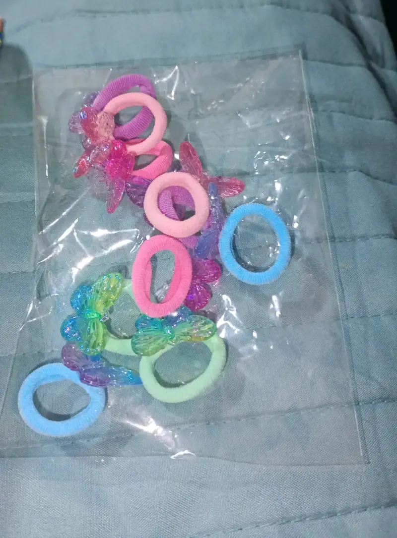 Set de elásticos para el cabello multicolor - 2