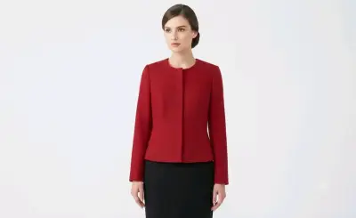 Chaqueta roja elegante para mujer - miniatura 2