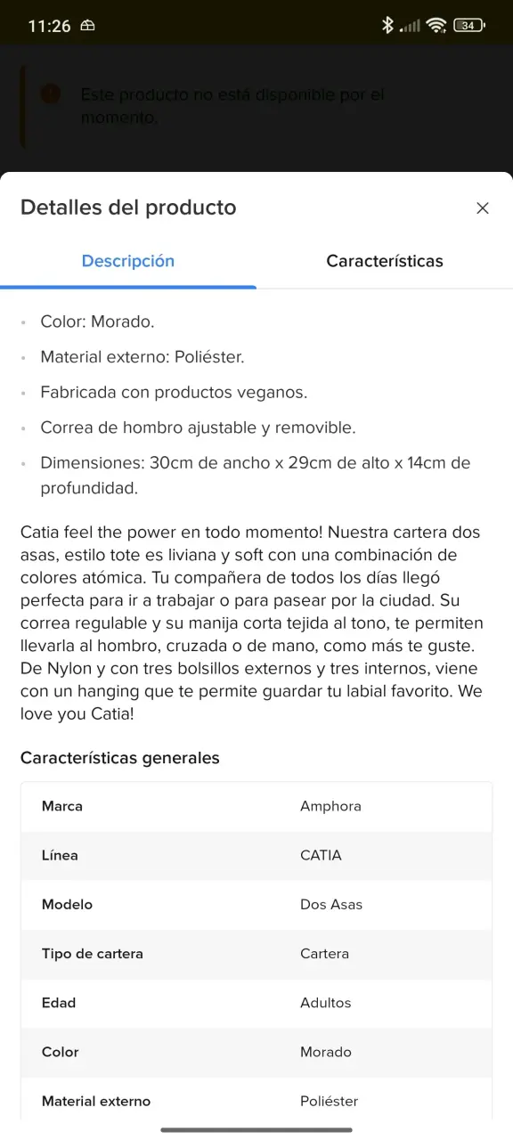 Bolso tote rosa con correas ajustables - 6