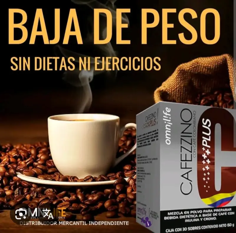 Café para bajar de peso Omnilife Cafecino Plus - 1