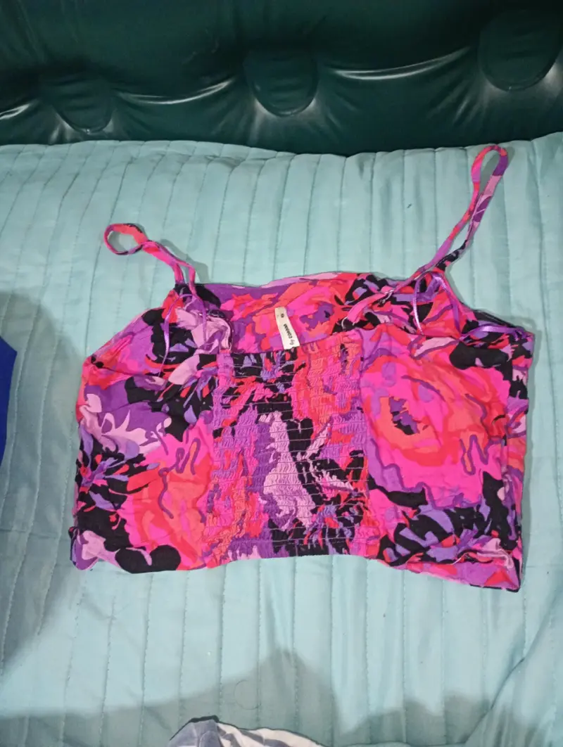 Top de tirantes estampado floral multicolor - 2